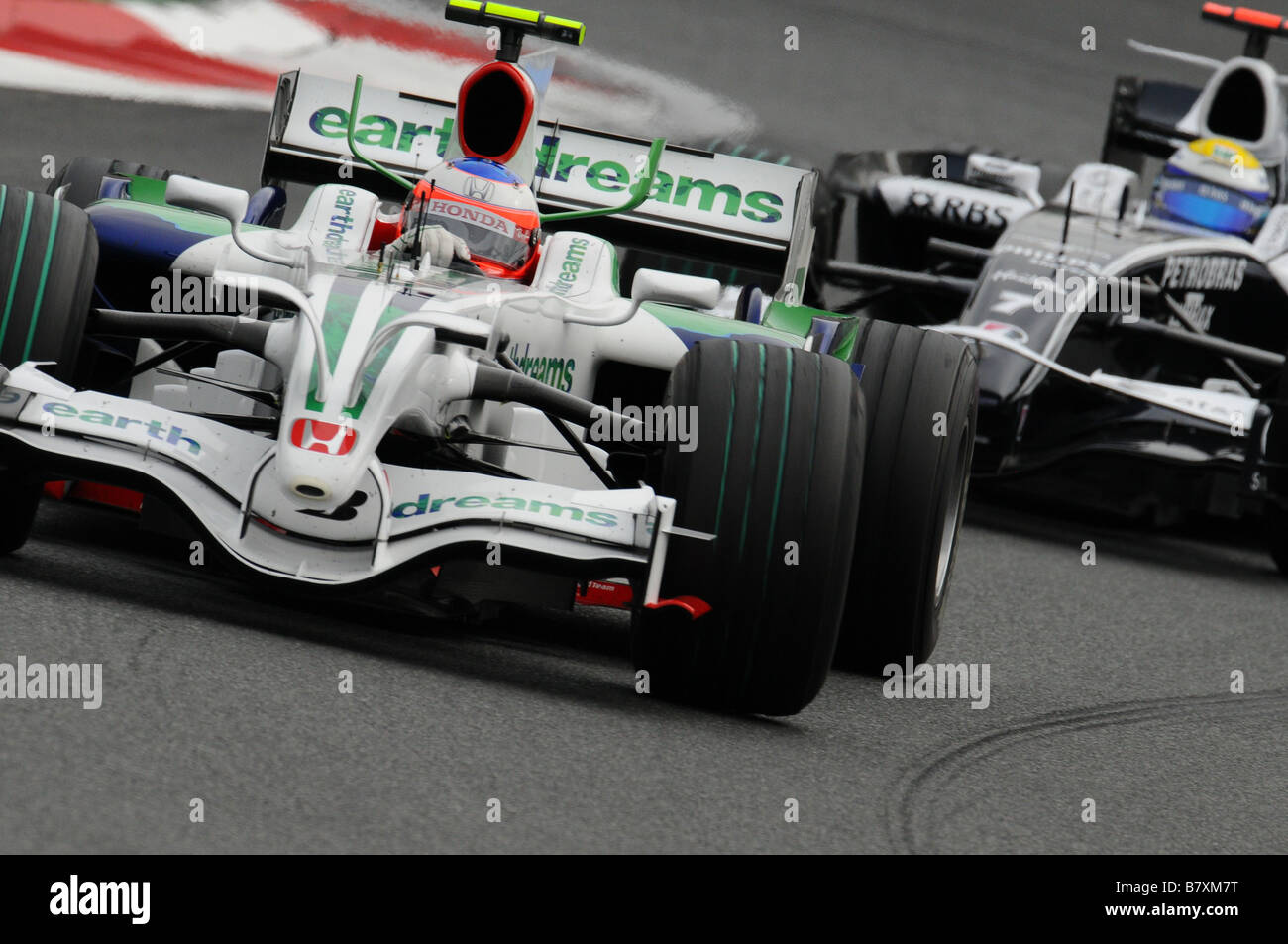 Rubens Barrichello Honda 12 OCTOBRE 2008 Rubens Barrichello de Formule 1 du Brésil et de l'écurie Honda Racing en action au cours de la F1 Grand Prix du Japon à Fuji Speedway à Shizuoka au Japon Photo par Masakazu Watanabe AFLO SPORT 0005 EN ALLEMAGNE Banque D'Images
