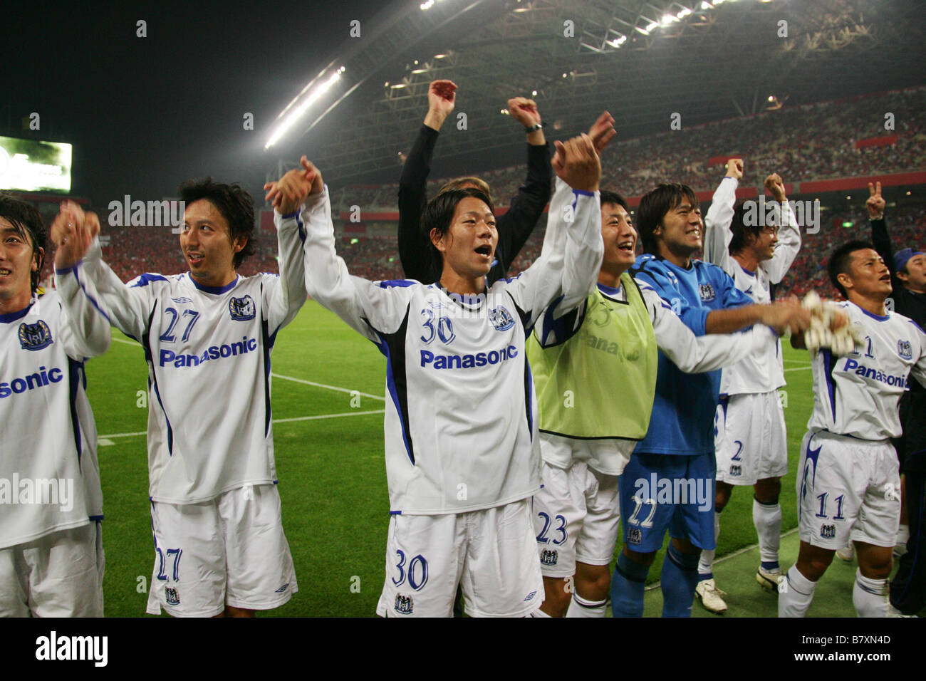 Gamba Osaka le 22 octobre 2008 Groupe de l'équipe de football de la Ligue des Champions de l'AFC 2008 Demi-finale entre Urawa Red Diamonds 1 3 Gamba Osaka Banque D'Images