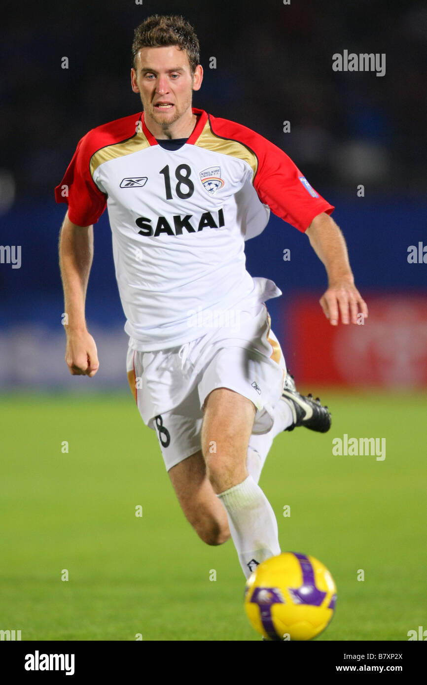 Robert Cornthwaite Adelaide 5 NOVEMBRE 2008 Football Ligue des Champions de l'AFC 2008 Final entre Gamba Osaka 30 Adelaide United FC Banque D'Images