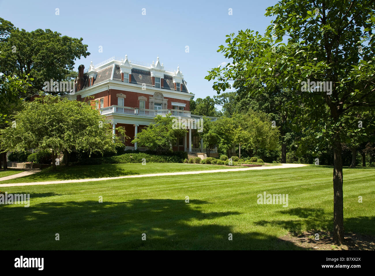 DeKalb ILLINOIS extérieur d'Ellwood house et musée construit pour