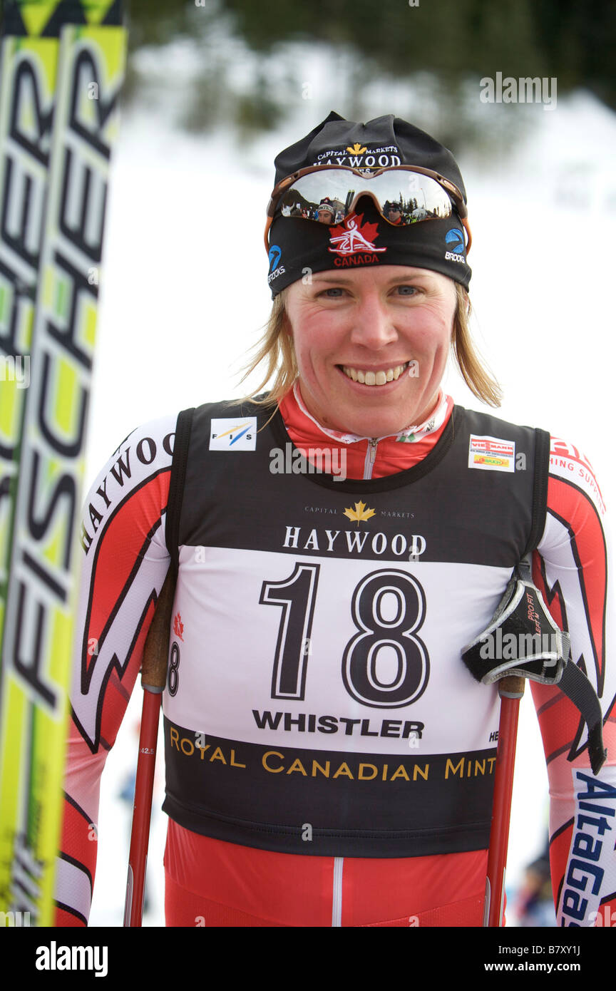 Sara Renner pouvez 16 JANVIER 2008 Le Ski Cross-country VIESSMANN FIS World Cup Mesdames 1 3km Sprint classique au Parc olympique de Whistler dans la vallée Callaghan British Columbia Canada Photo par Toshi Kawano AFLO 2021 Banque D'Images