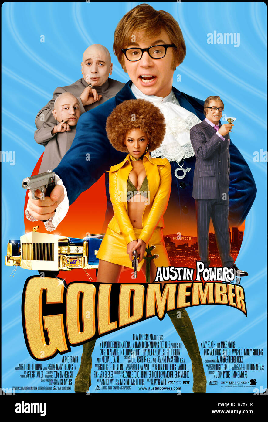 Austin Powers in Goldmember Année : 2002 USA Réalisateur : Jay Roach Movie poster (USA) Banque D'Images
