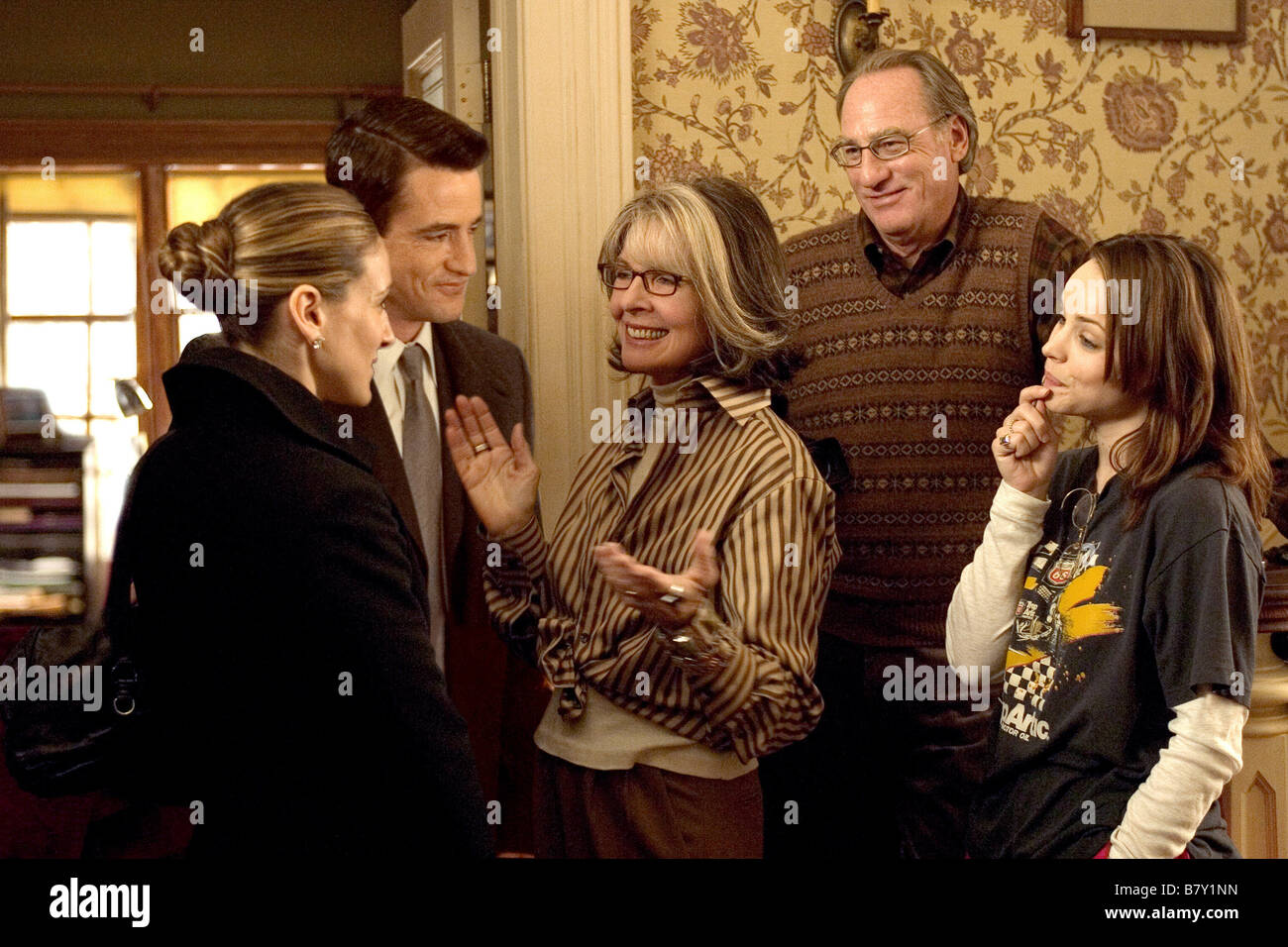 The Family Stone Année : 2005 USA Sarah Jessica Parker, Diane Keaton, Dermot Mulroney, Craig T. Nelson Rachel McAdams, Réalisateur : Thomas Bezucha Banque D'Images