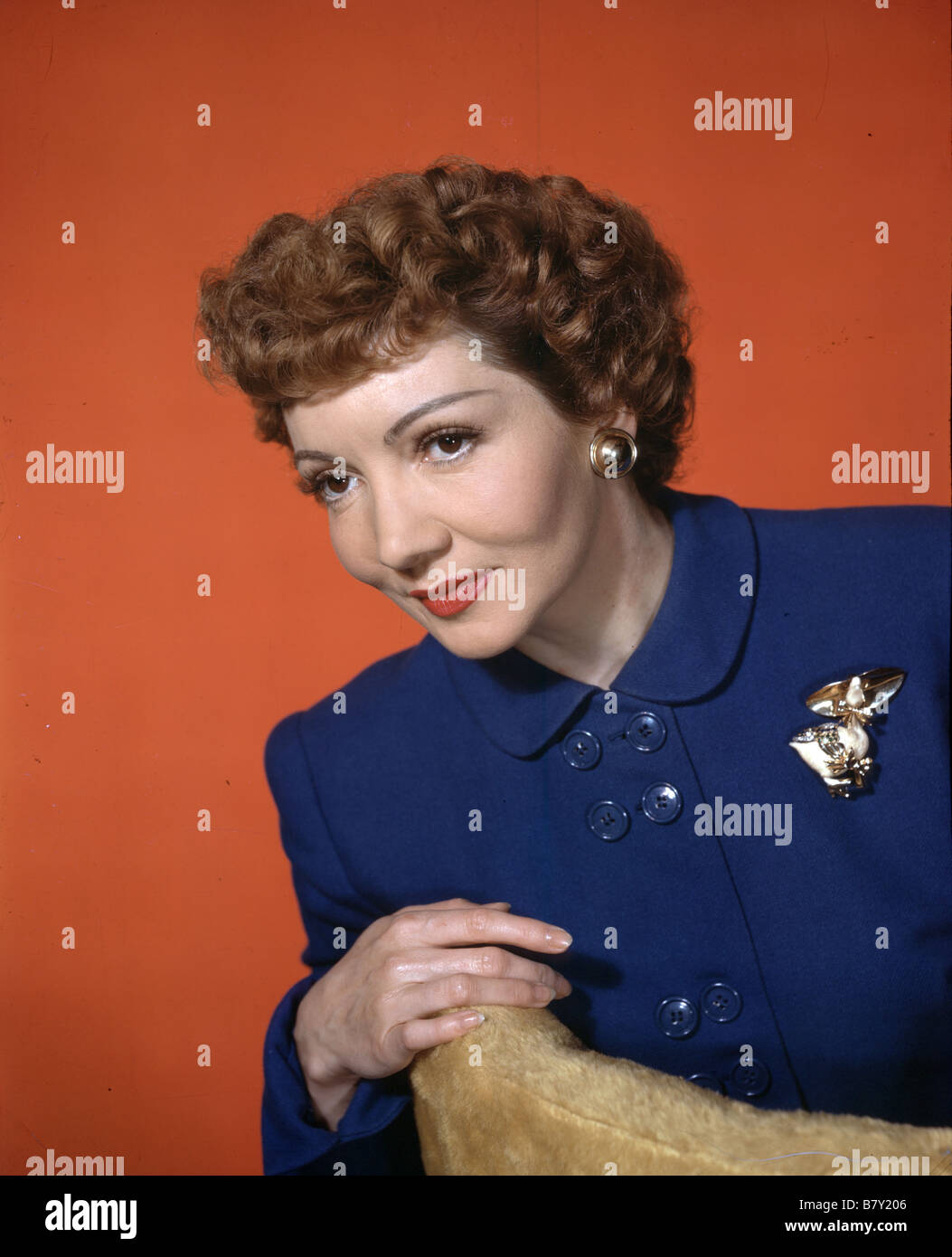 Claudette Colbert Claudette Colbert Claudette Colbert Banque D'Images