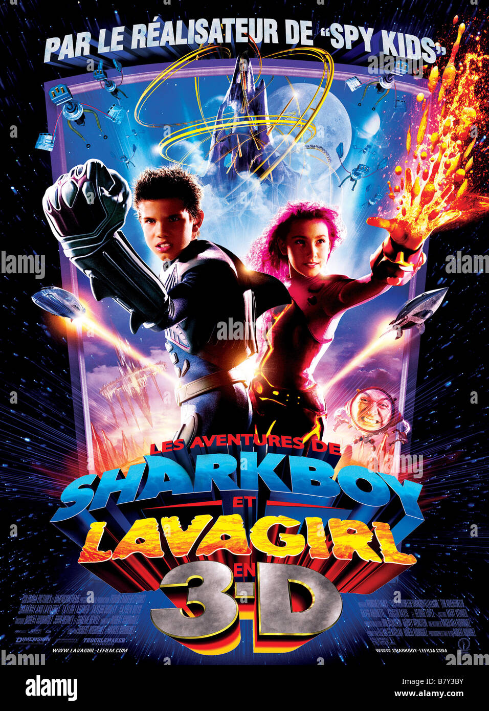 Les aventures de Sharkboy et Lavagirl en 3-D Les Aventures de Sharkboy et Lavagirl en 3-D Année : 2005 USA Taylor Lautner, Taylor Dooley, affiche poster Réalisateur : Robert Rodriguez Banque D'Images