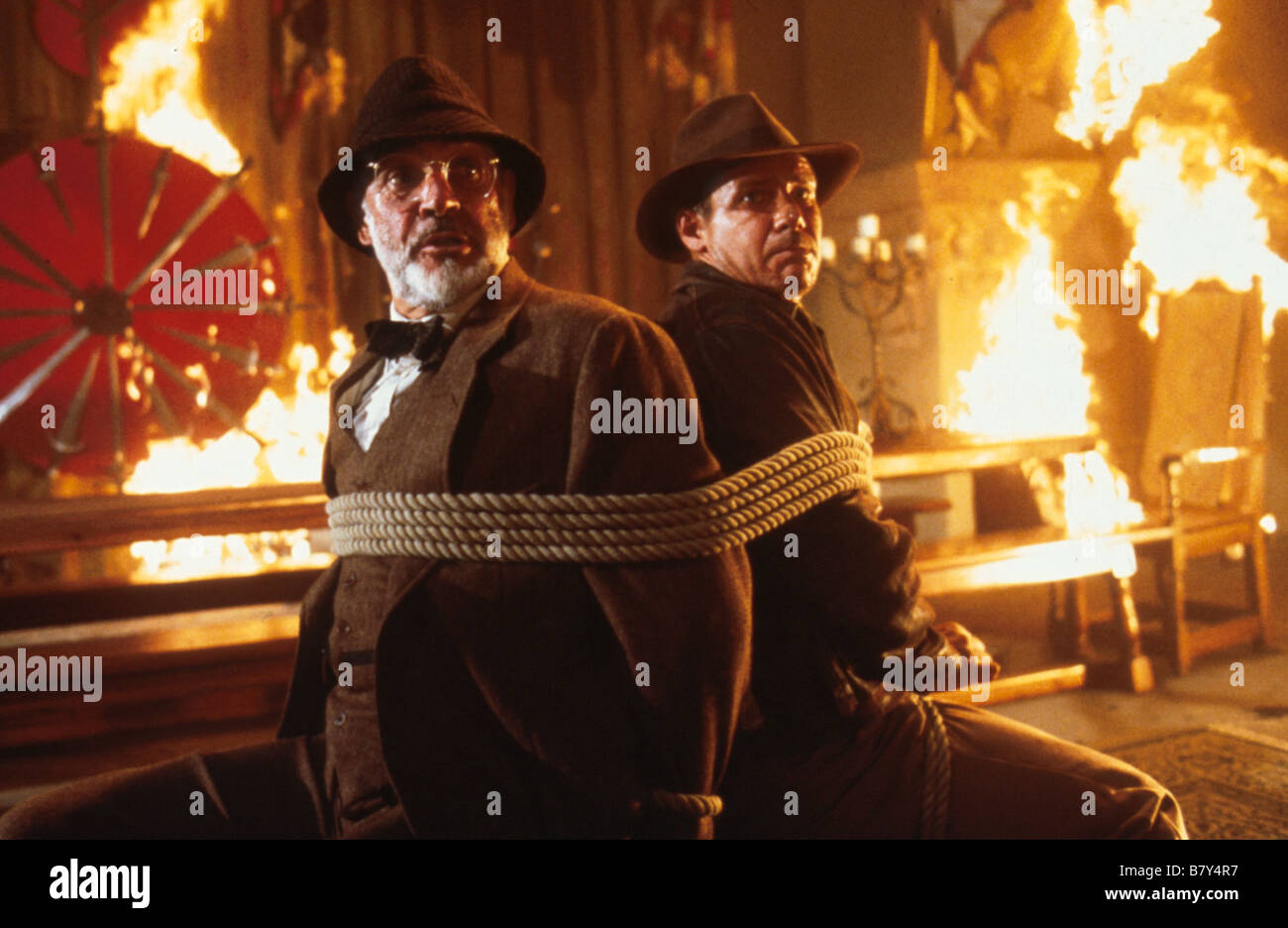 Indiana Jones et la Dernière Croisade Année : 1989 Harrison Ford, Sean Connery Réalisateur : Steven Spielberg Banque D'Images