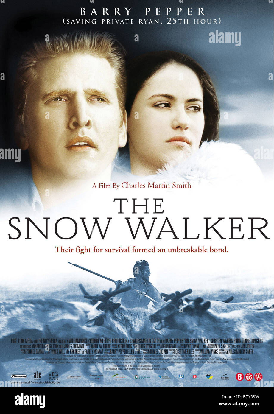 The Snow Walker The Snow Walker Année : 2003 - Le Canada affiche, poster Réalisateur : Charles Martin Smith Banque D'Images