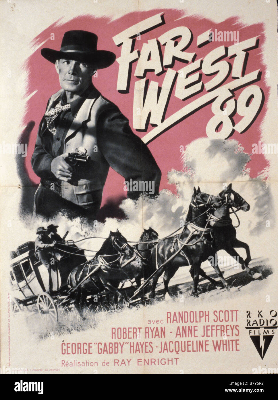 Far West 89 Retour des hommes mauvais / far west Année : 1948 USA , Directeur de l'Affiche Affiche : Ray Enright Banque D'Images