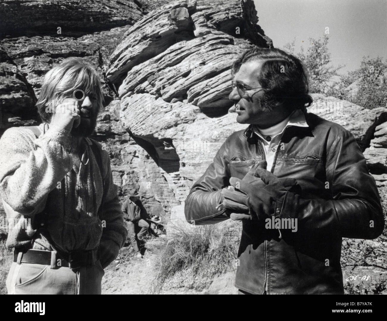 Jeremiah Johnson Année : 1972 USA Réalisateur : Sydney Pollack Sydney Pollack, Robert Redford Shooting photo Banque D'Images