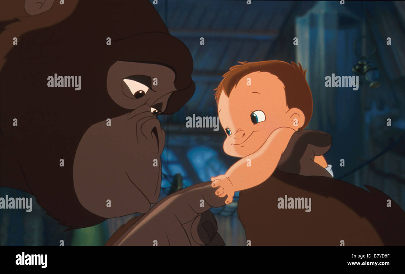 Tarzan Année : 1999 USA Réalisateur : Chris Buck, Kevin Lima Animation Banque D'Images