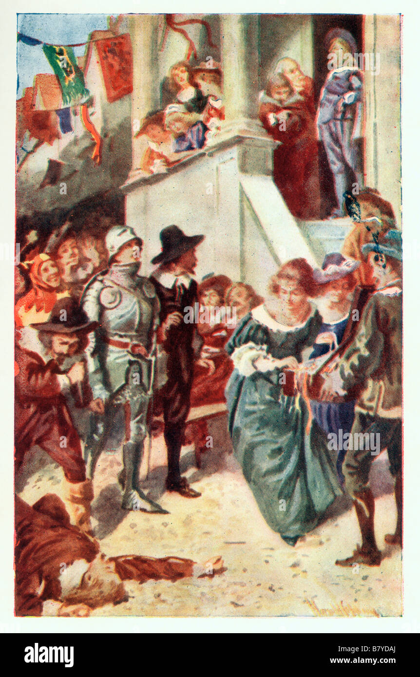 Vanity Fair Scène de Pilgrim's Progress de John Bunyan Illustration par Harold Copping Banque D'Images