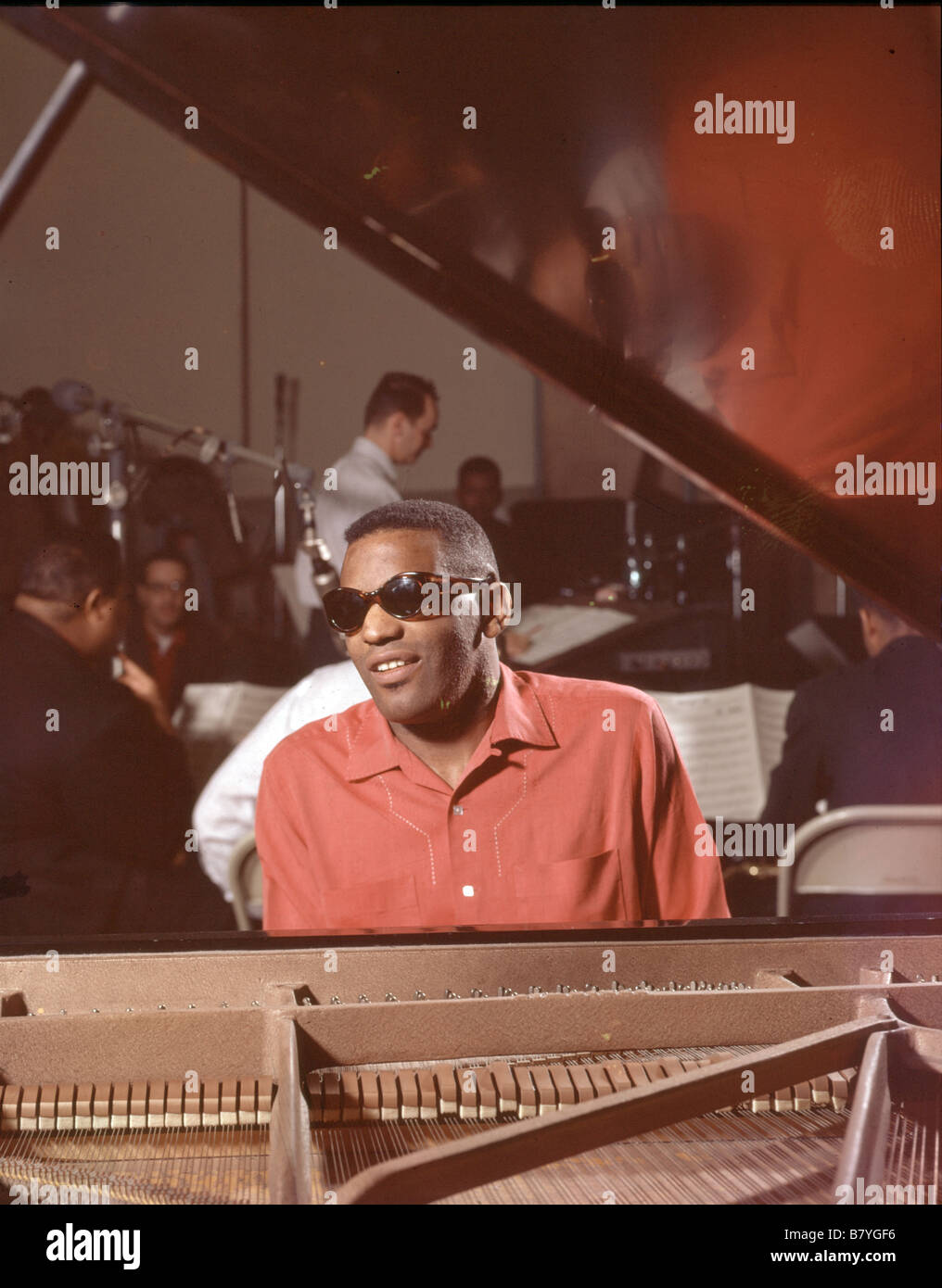 Ray Charles Ray Charles Ray Charles en concert Banque D'Images
