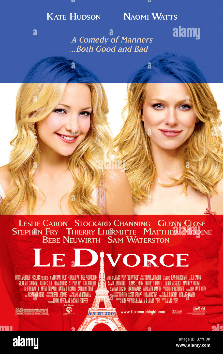 Le divorce Année : 2003 Réalisateur : James Ivory affiche de film Banque D'Images
