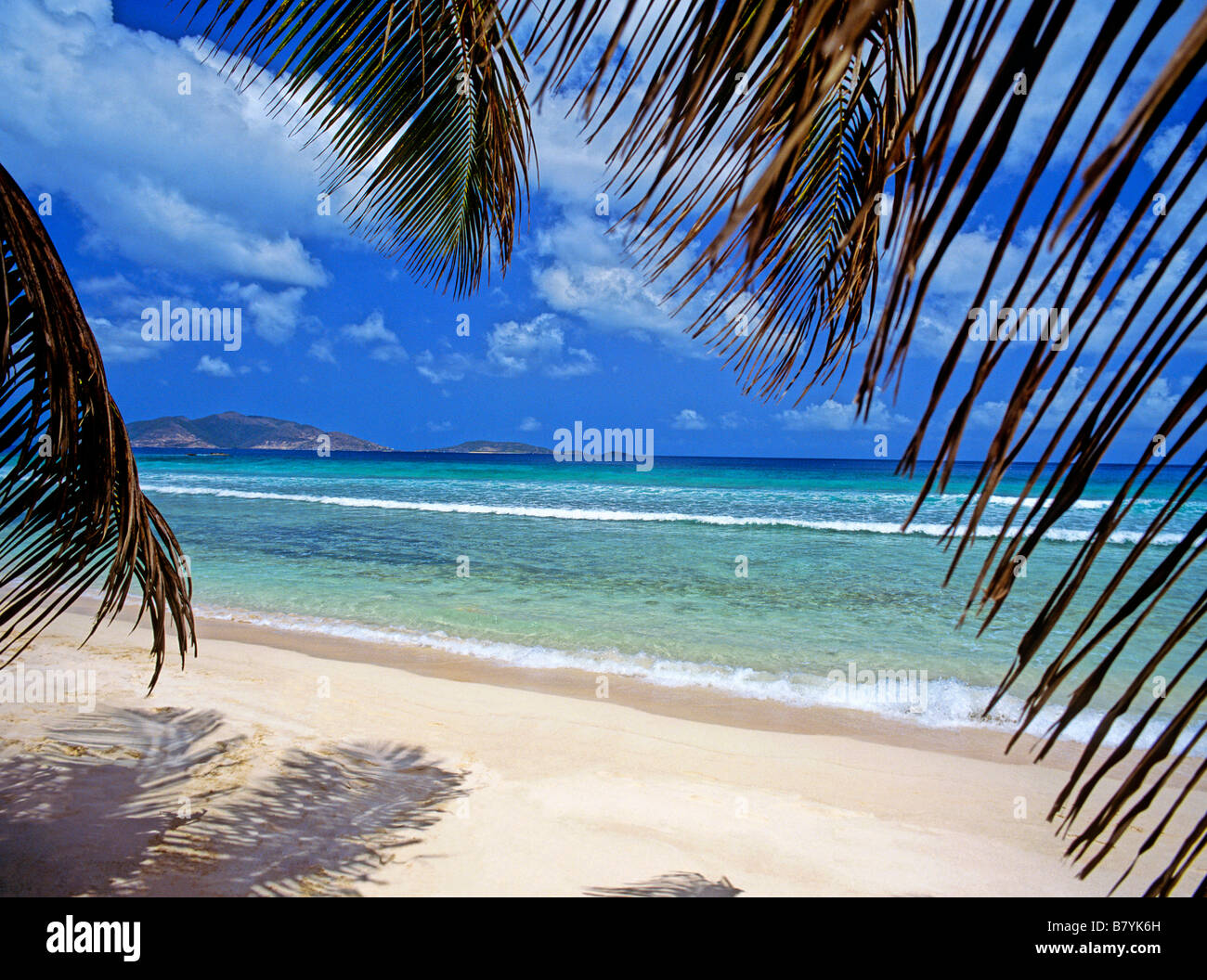 Caraïbes Iles Vierges Britanniques Tortola Long Bay Banque D'Images