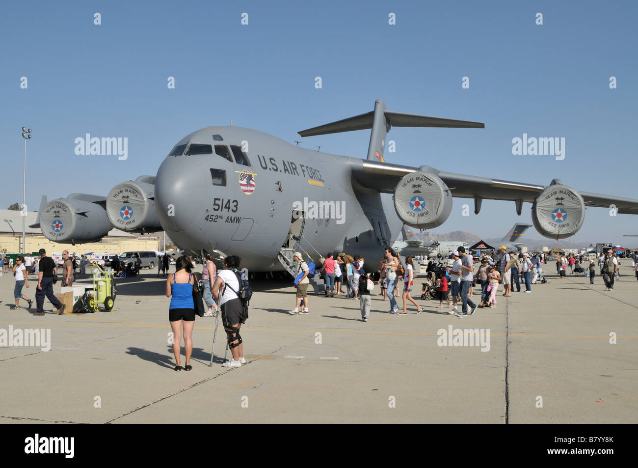 Un Boeing C-17A Globemaster III Banque D'Images Un Boeing C-17A Globemaster III Banque D'Images