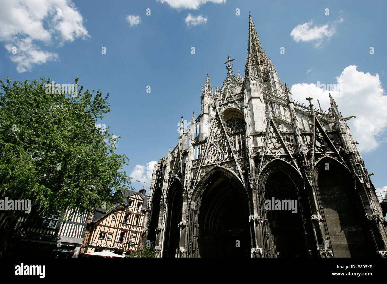 Eglise st Maclou à Rouen Normandie France Banque D'Images