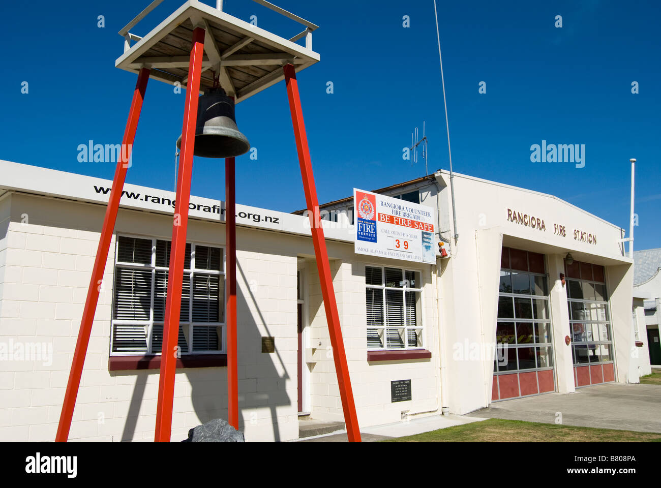 Rangiora Fire Station, Percival Street, Rangiora, District de Waimakariri, Canterbury, Nouvelle-Zélande Banque D'Images