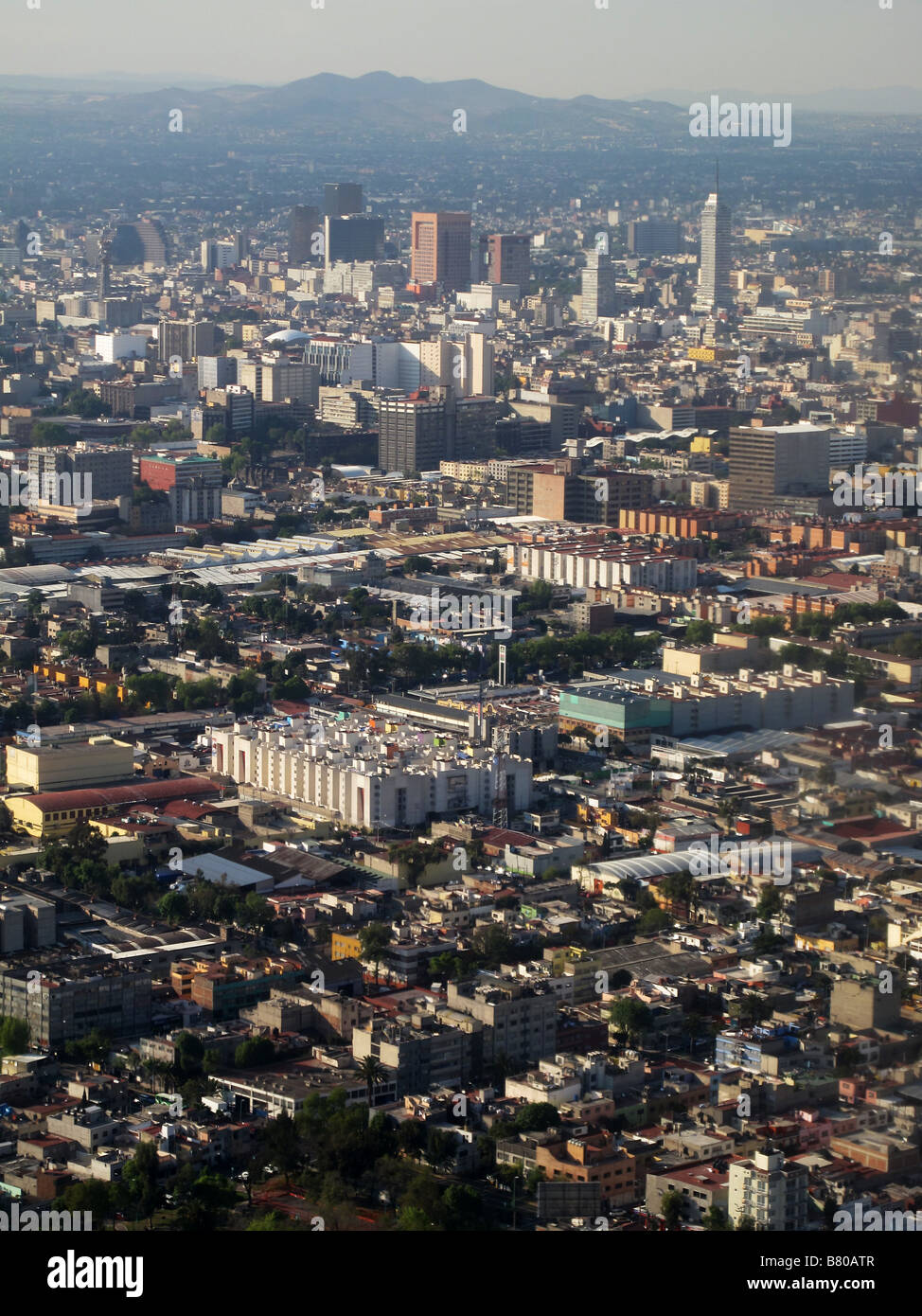 Photographie aérienne montrant la ville de Mexico la capitale du Mexique Ville de Mexico et a