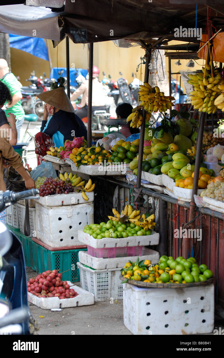 Marché de Fruits, Hoi An, Vietnam central Banque D'Images