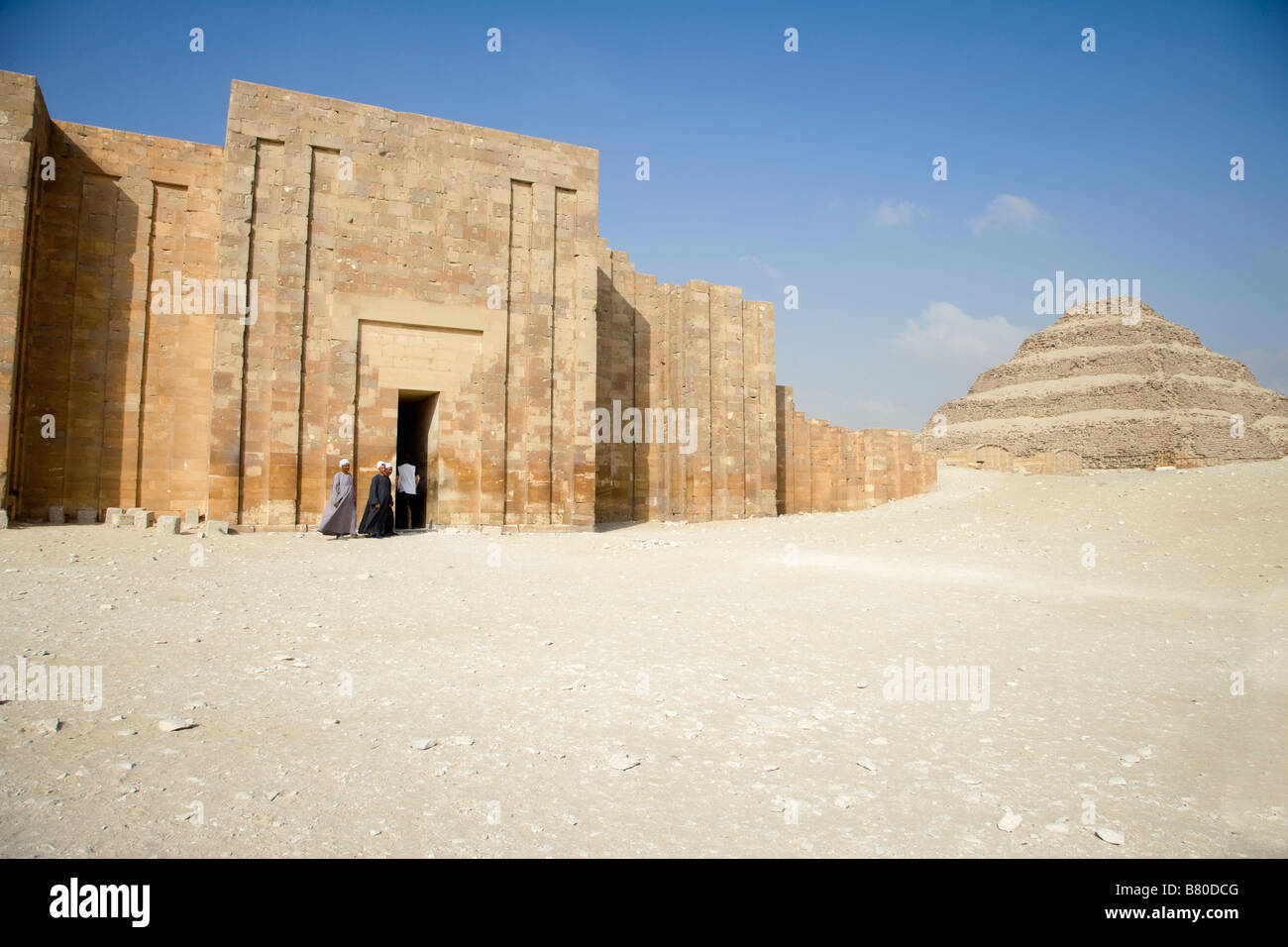 Egypte, Voyage, vacances, Pyramides, le Caire, Saqqara , la pyramide Step Banque D'Images