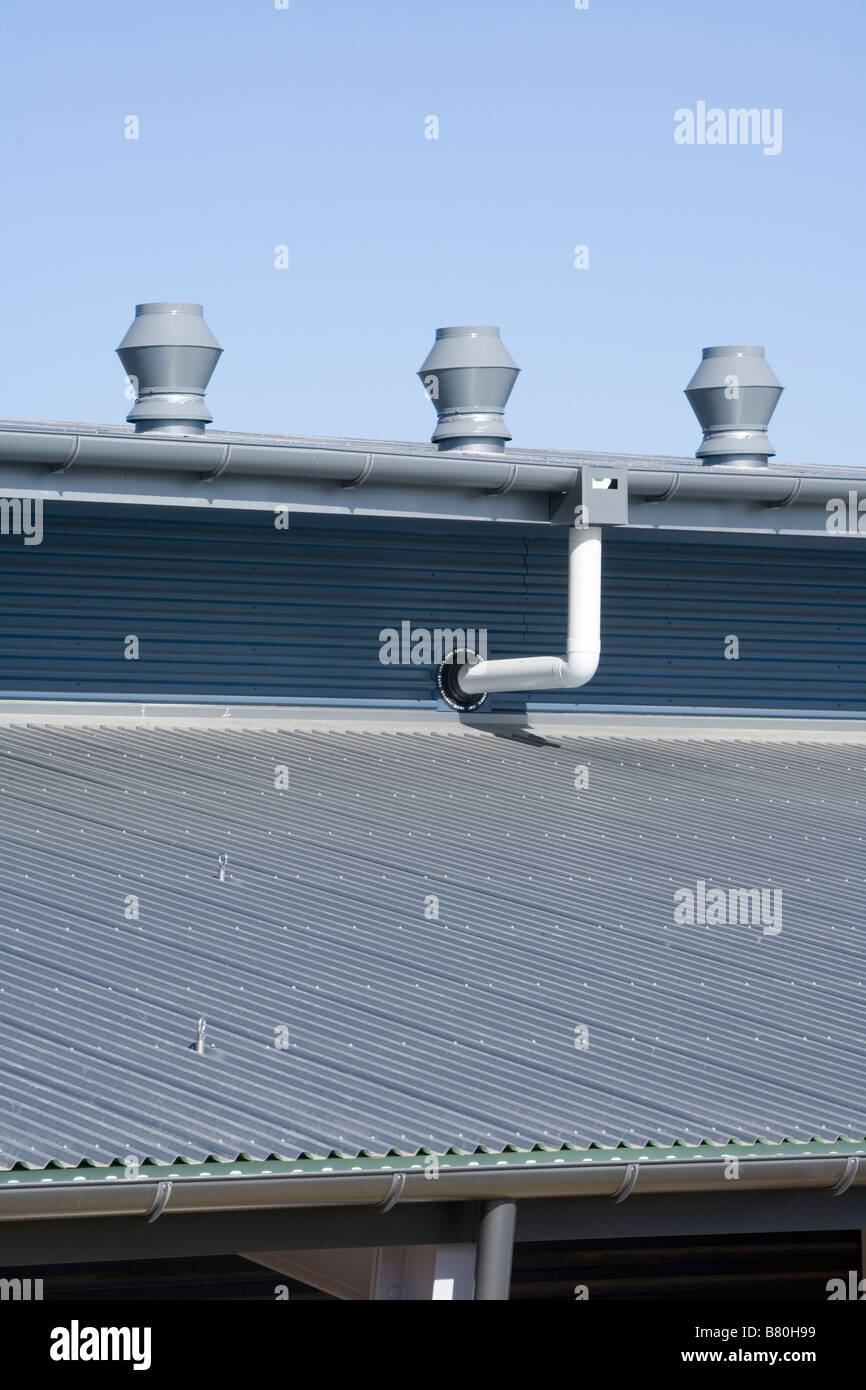 Toit et gouttières Banque D'Images