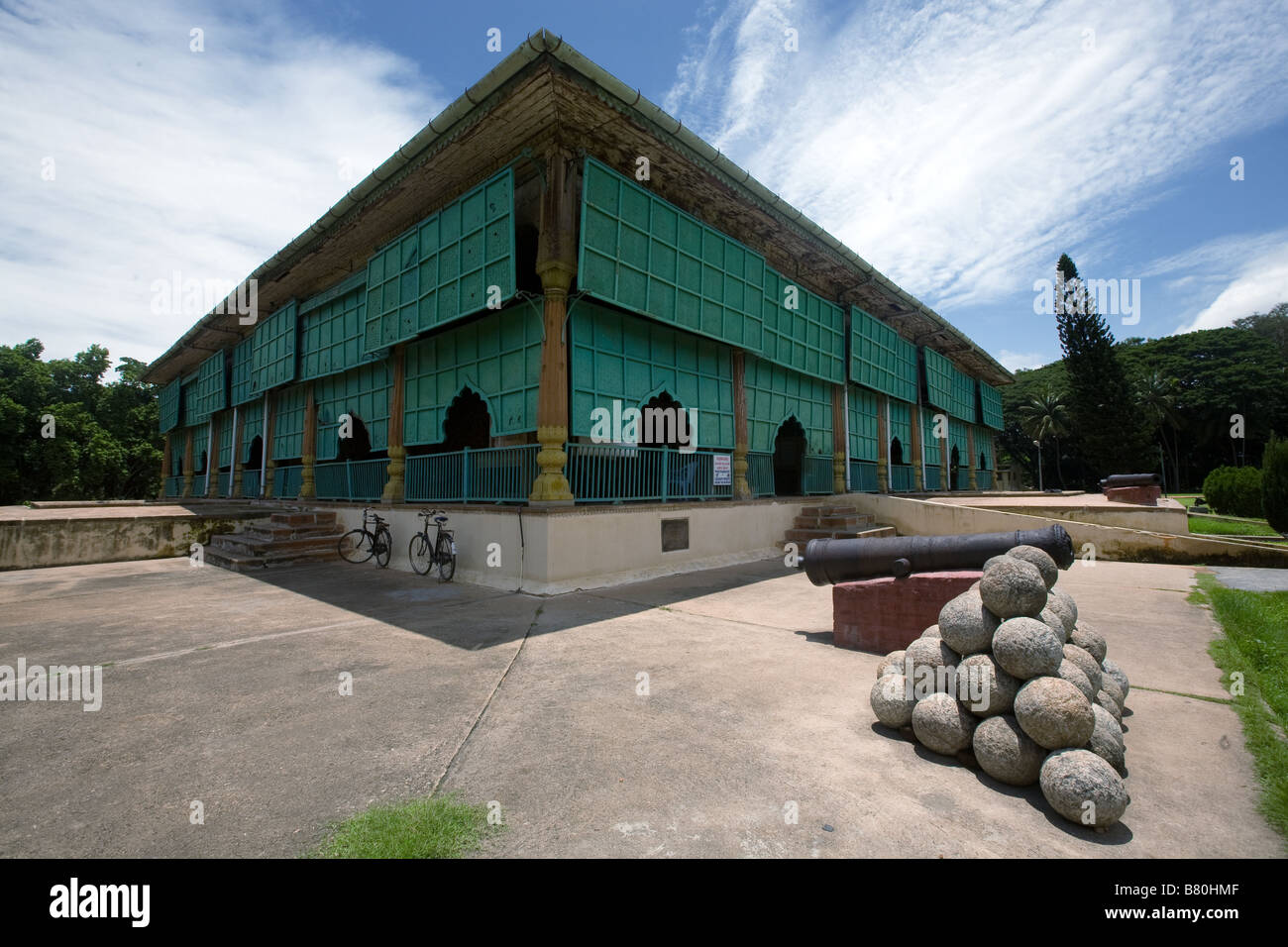 Le palais d'été de Tippu Sultan de Mysore, Inde Banque D'Images