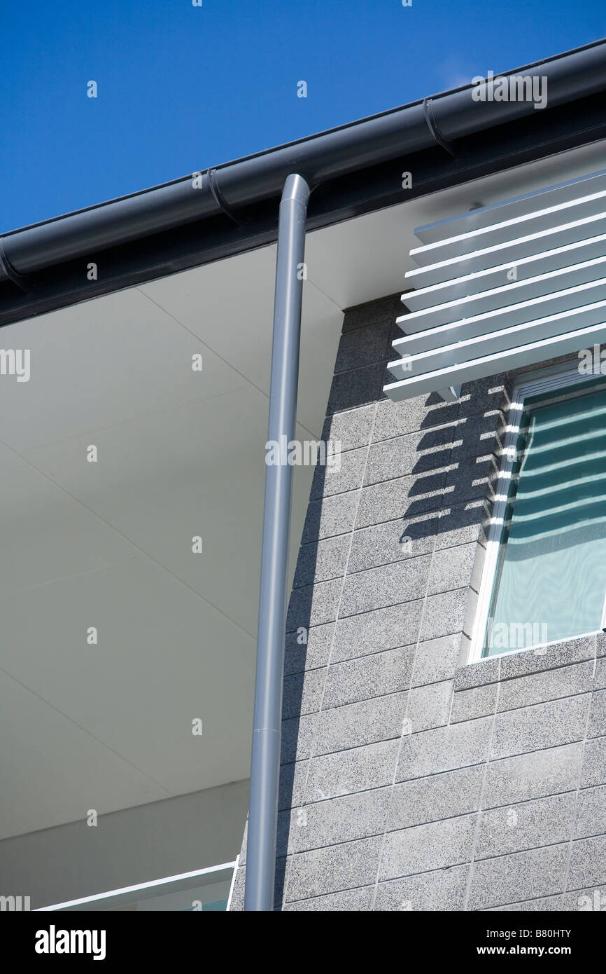 Gouttière de toit Banque D'Images