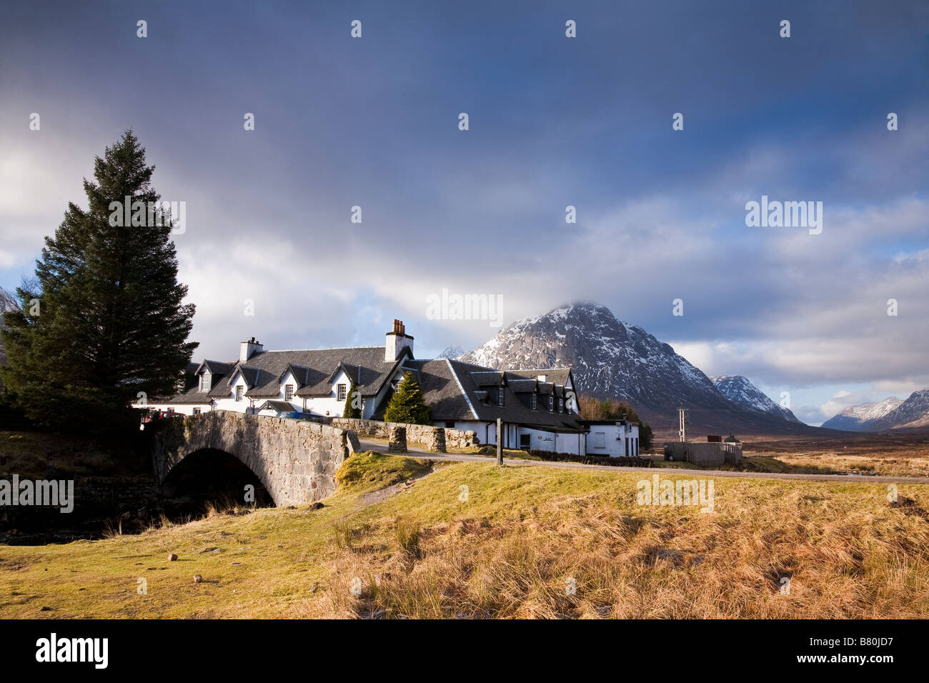 Buachaille Etive Mor et Kingshouse, Glen Coe, Ecosse Banque D'Images