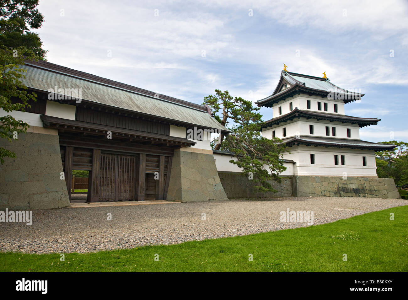 Matsumae castle matsumae hokkaido japan Banque de photographies et d