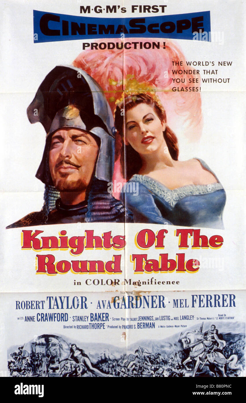 Film Les Chevaliers De La Table Ronde Chevaliers de la Table ronde Année : 1953 USA Réalisateur : Richard Thorpe  (USA) affiche de film Photo Stock - Alamy
