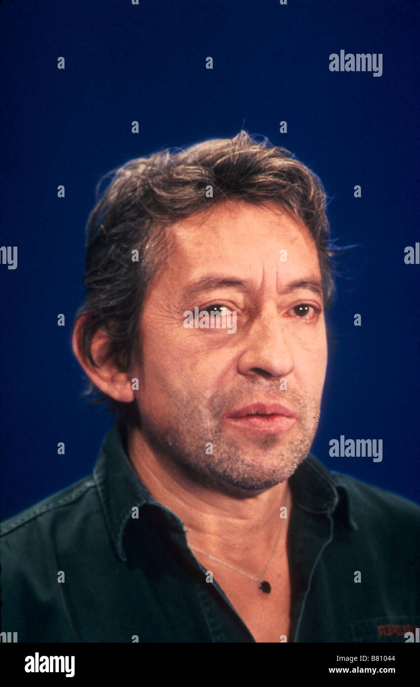 Serge Gainsbourg Serge Gainsbourg Serge Gainsbourg 1987 Banque D'Images