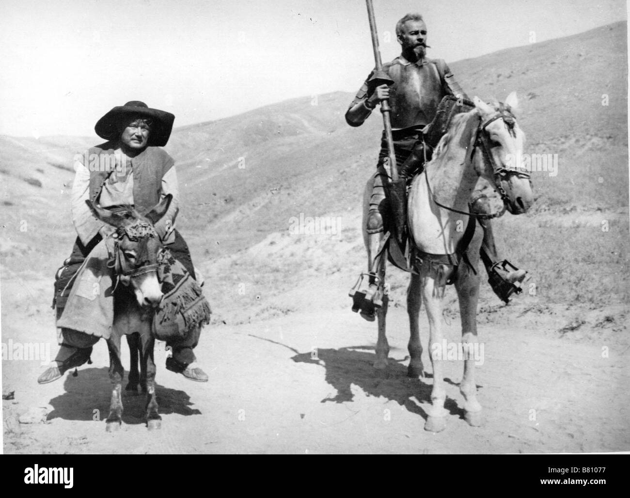 Don Quichotte Don Kikhot (1957) Union Soviétique Yuri Tolubeyev, Nikolai Cherkasov Directeur : Grigori Kosintsev Banque D'Images