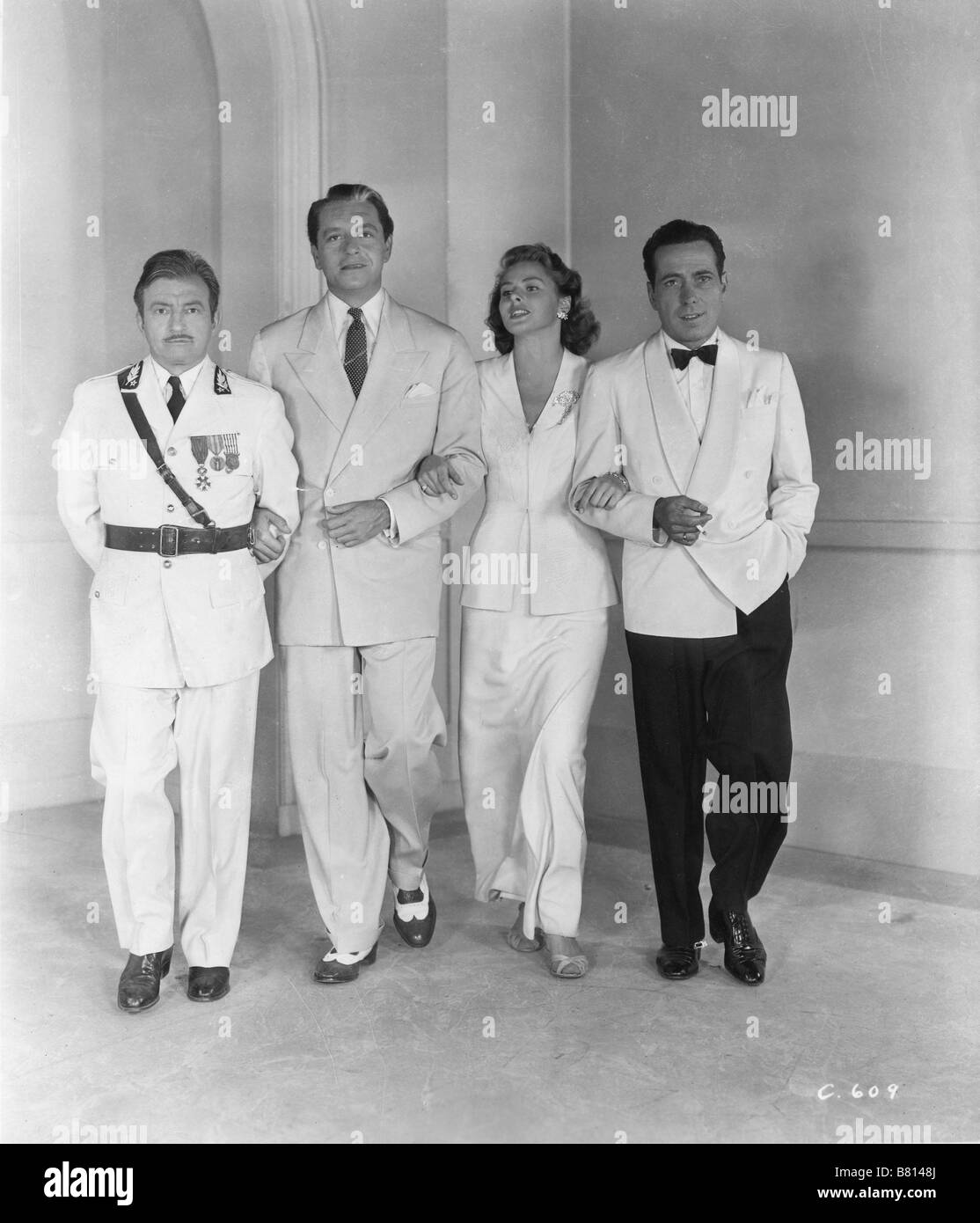 Casablanca Année : 1942 USA Humphrey Bogart, Ingrid Bergman, Paul Henreid, Claude Rains Réalisateur : Michael Curtiz Banque D'Images