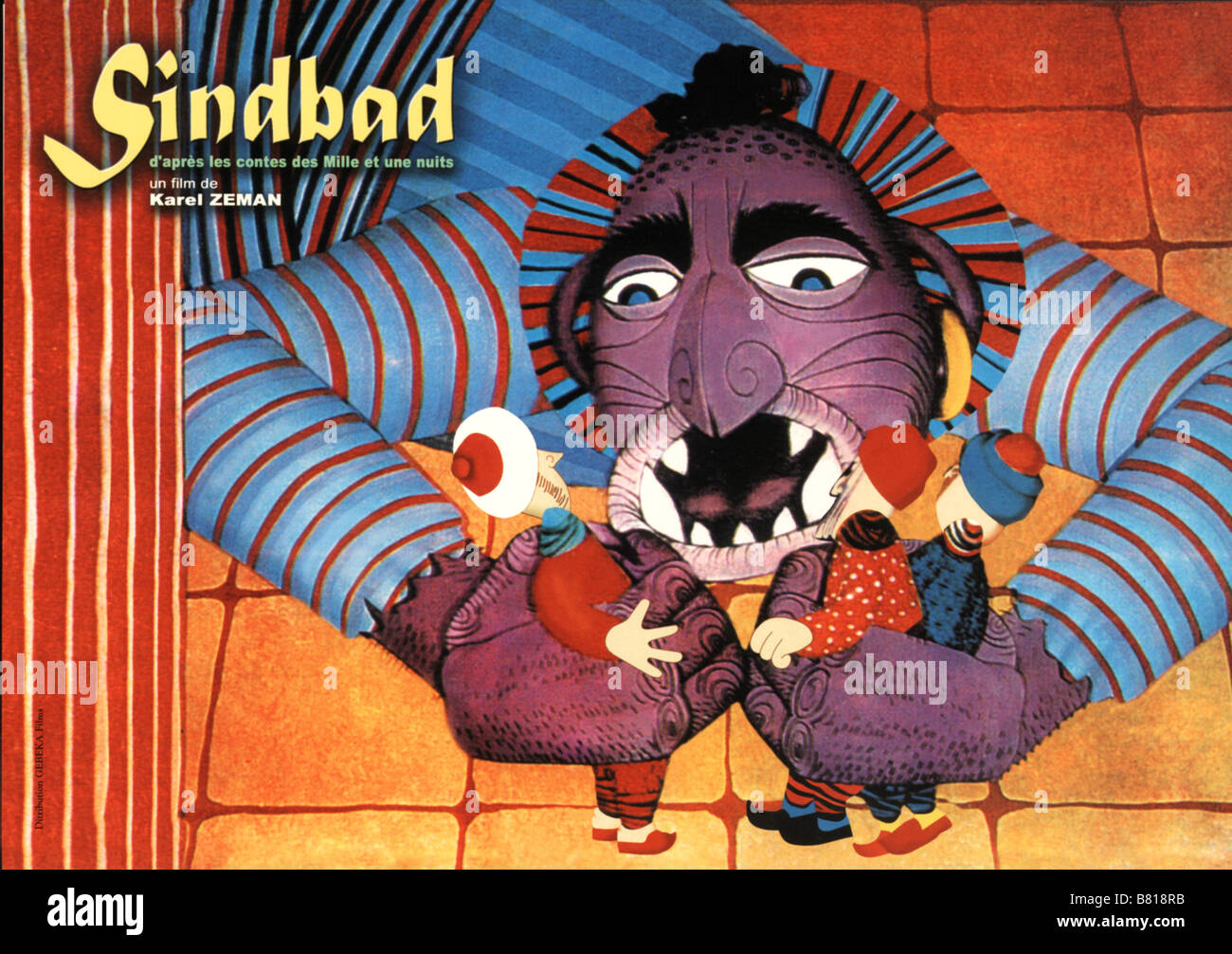 Sindbad Année : 1958 La Tchécoslovaquie Directeur d'Animation : Karel Zeman Banque D'Images