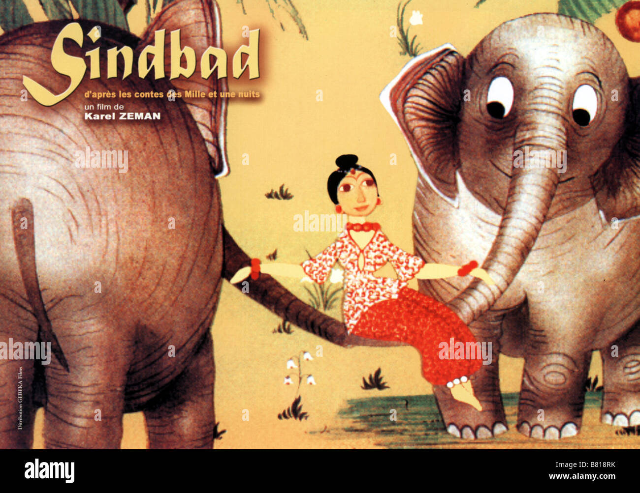 Sindbad Année : 1958 La Tchécoslovaquie Directeur d'Animation : Karel Zeman Banque D'Images