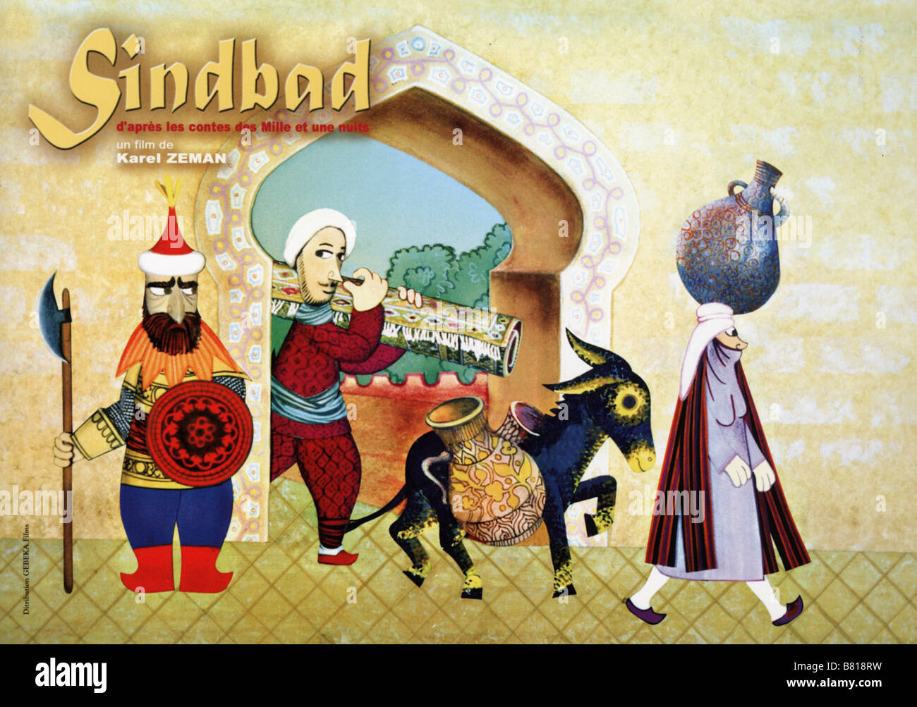 Sindbad Année : 1958 La Tchécoslovaquie Directeur d'Animation : Karel Zeman Banque D'Images