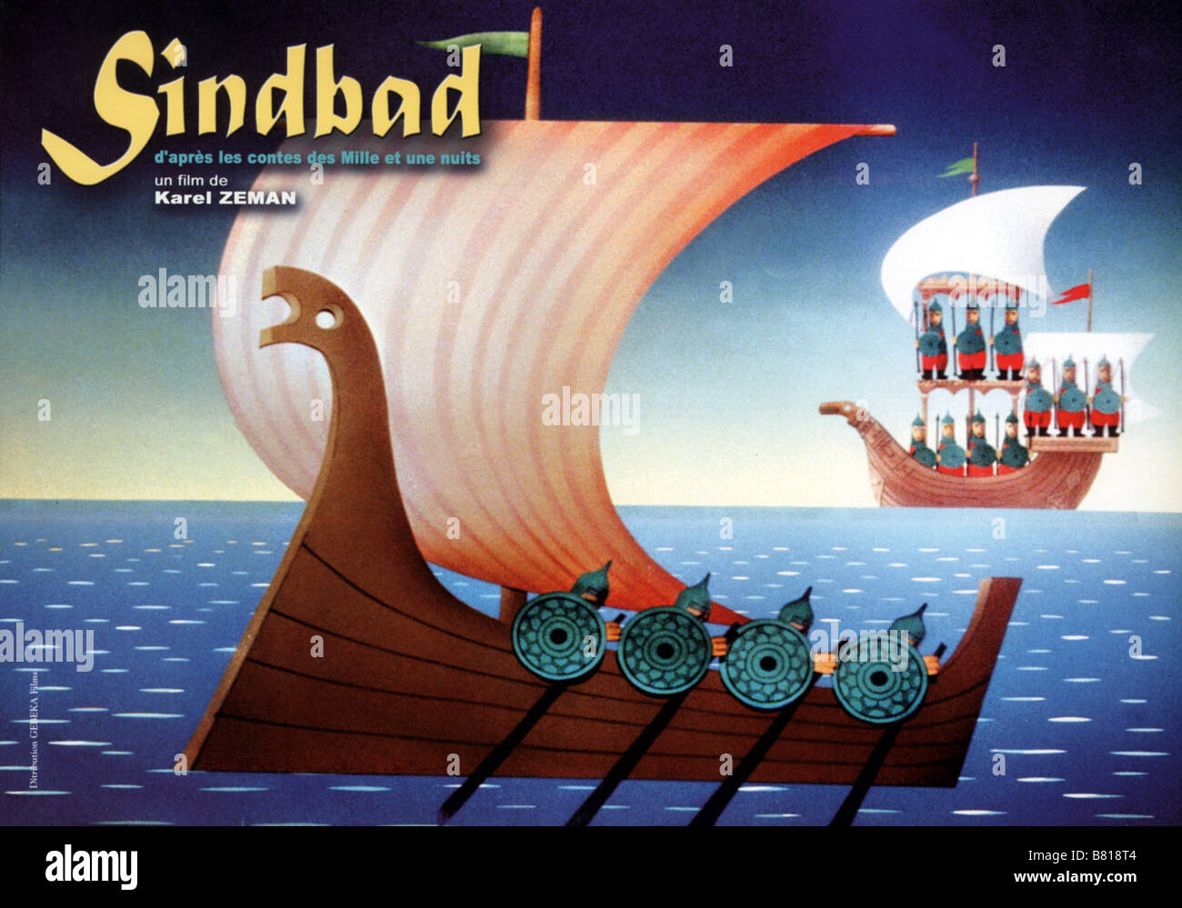 Sindbad Année : 1958 La Tchécoslovaquie Directeur d'Animation : Karel Zeman Banque D'Images