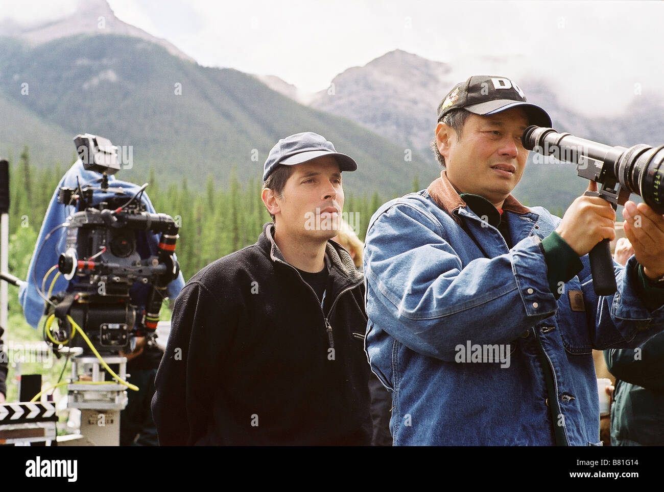 Brokeback Mountain Année : 2005 USA Réalisateur : Ang Lee Ang Lee Shooting photo Banque D'Images