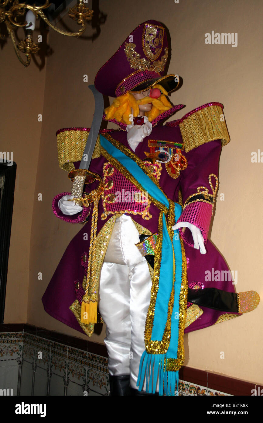 Costume Carnaval de Santa Cruz de Tenerife en Espagne Banque D'Images