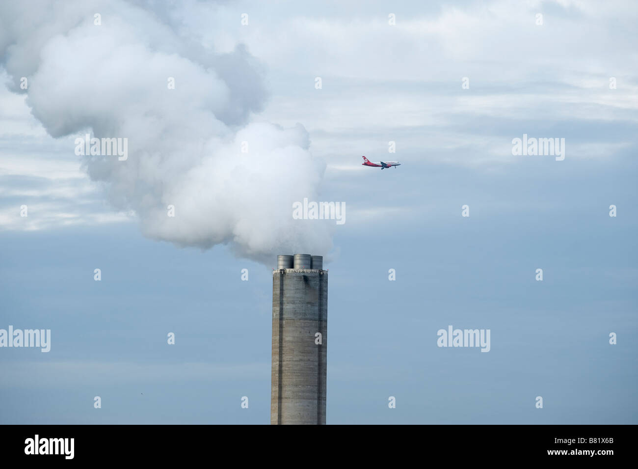 Photograp illustrant le réchauffement climatique et l'effet de serre, Göteborg Suède Banque D'Images