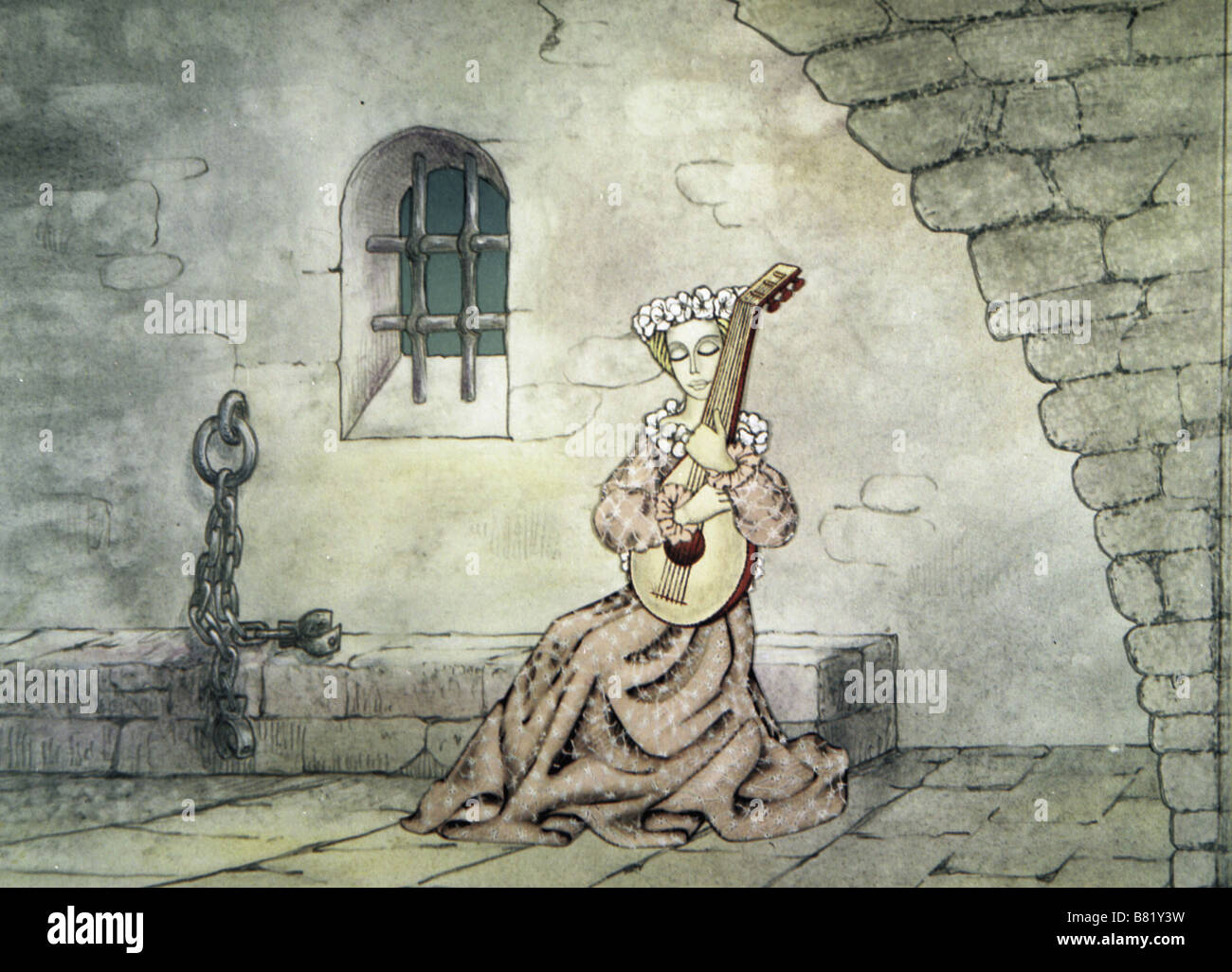 Pohádka o Honzíkovi a Marence Le Conte de Jean et Marie Année : 1980 Réalisateur : Tchécoslovaquie Karel Zeman Animation Banque D'Images