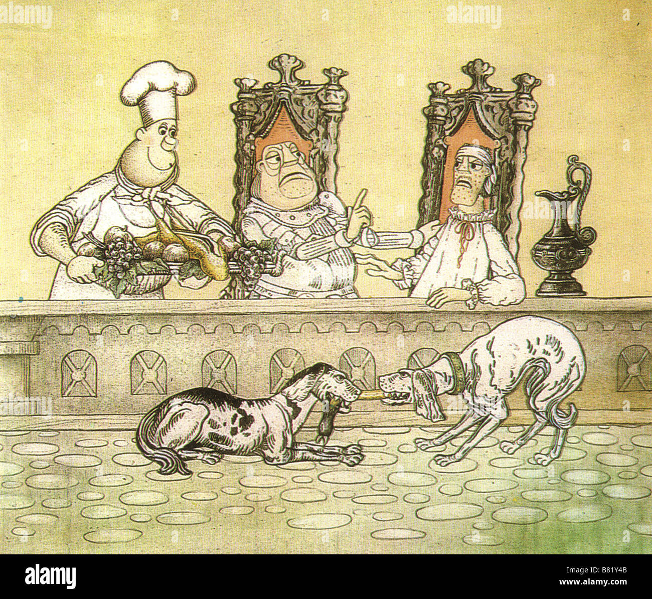 Pohadka o Honzíkovi a Marence Le Conte de Jean et Marie Année : 1980 Réalisateur : Tchécoslovaquie Karel Zeman Animation Banque D'Images