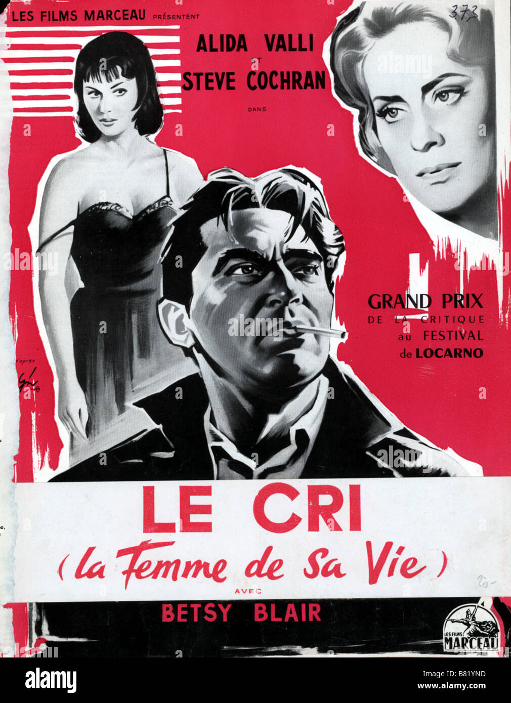 Il Grido Année : 1957 Réalisateur : Michelangelo Antonioni Italie affiche de film (fr) Banque D'Images