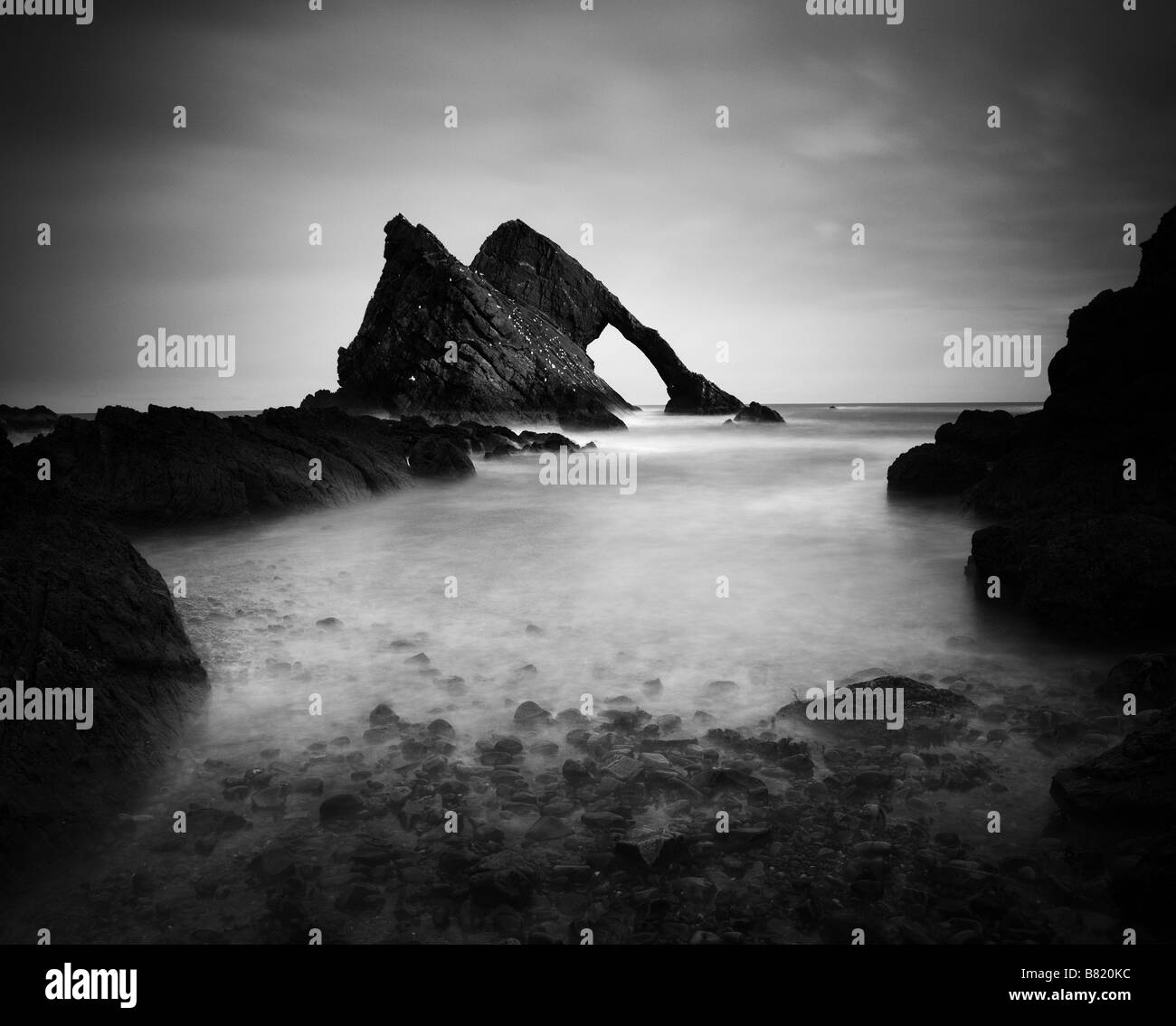 Fiddle Bow, Portknockie Rock, Ecosse, Royaume-Uni Banque D'Images