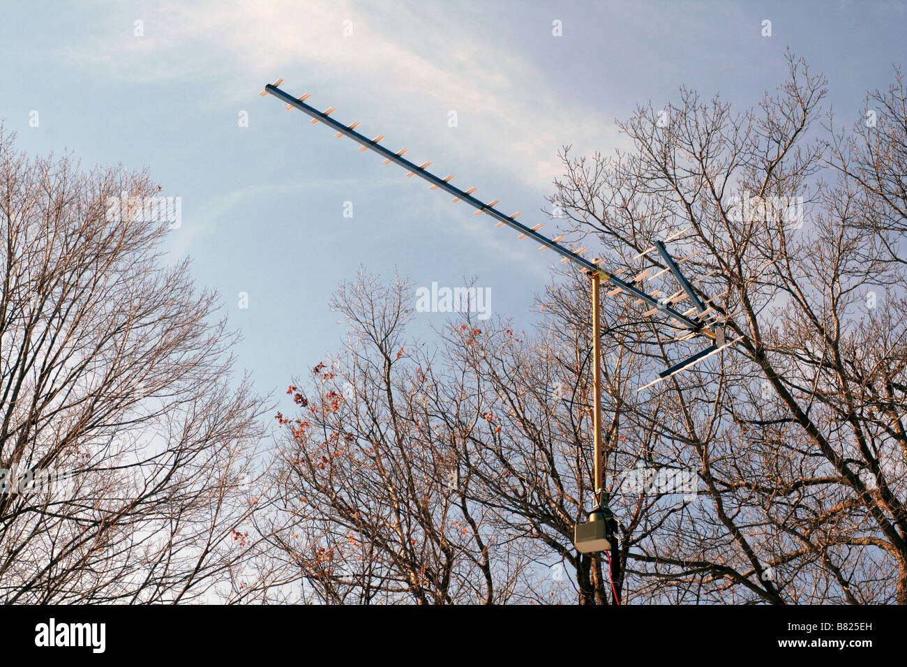 Antenne de télévision UHF Banque D'Images
