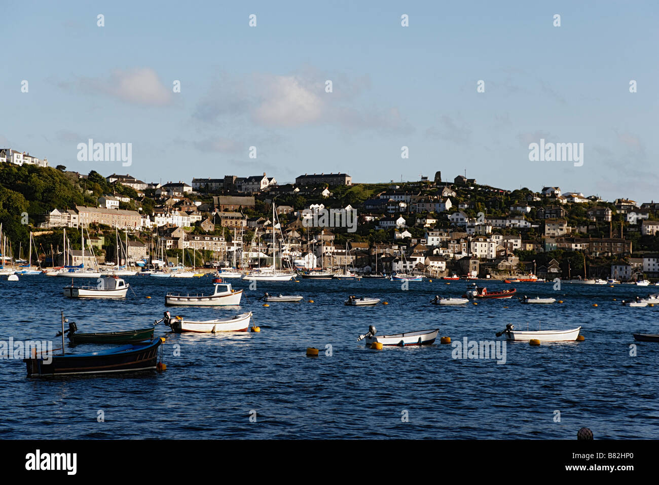 Voir à Polruan Cornwall England Royaume-Uni Banque D'Images