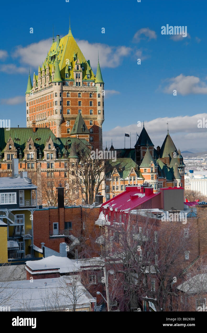 L'hôtel Château Frontenac à Québec, Canada Banque D'Images