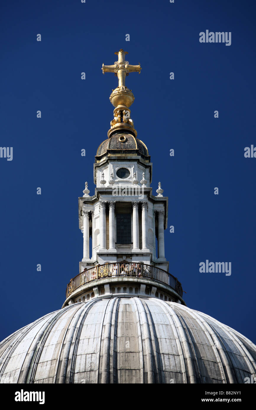 Le dôme de la Cathédrale St Paul London Banque D'Images