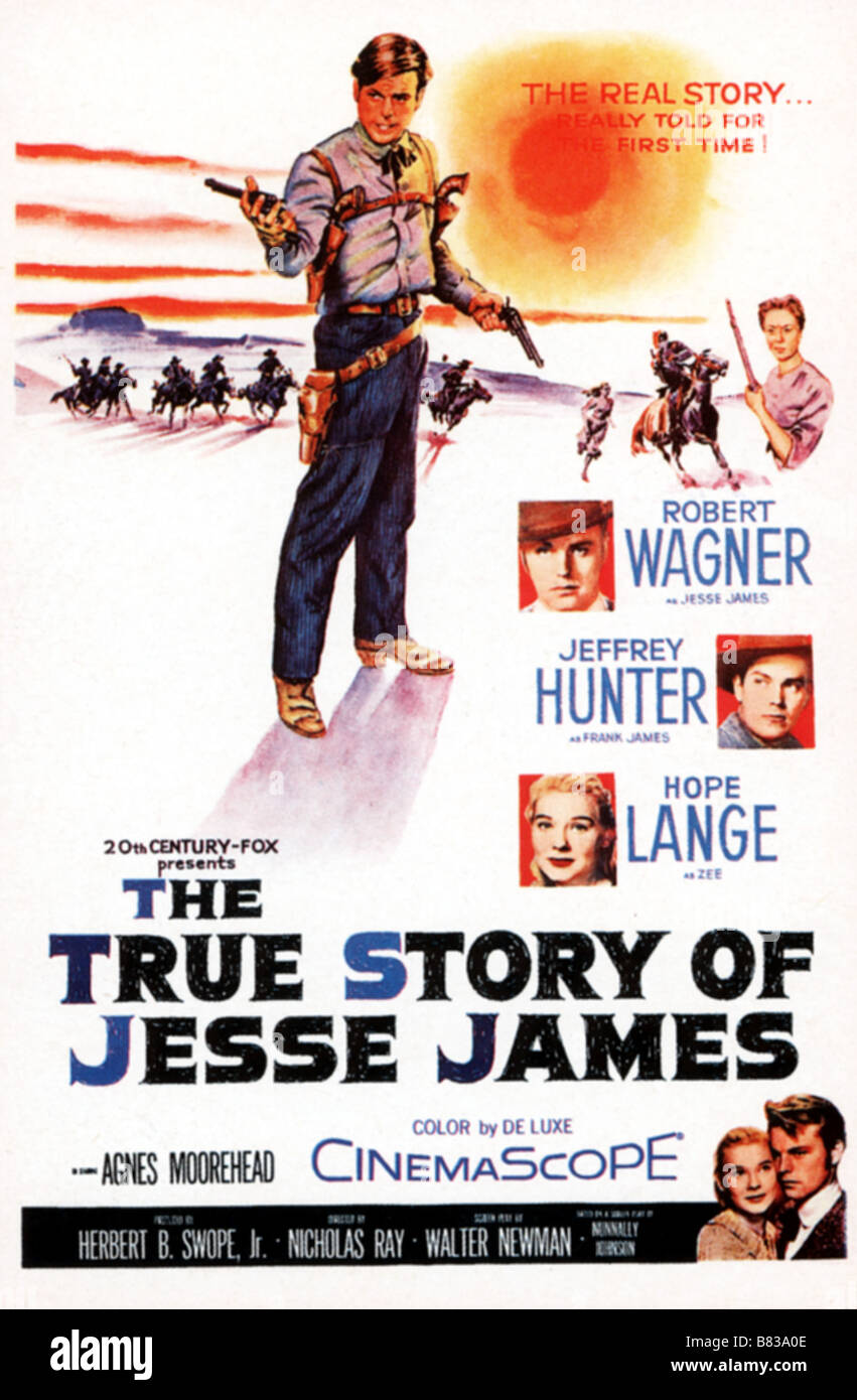 Le brigand bien-aimé (1957) l'histoire vraie de Jesse James / Le brigand bien aimé (1957) USA Robert Wagner, directeur de l'Affiche Affiche : Nicholas Ray Banque D'Images