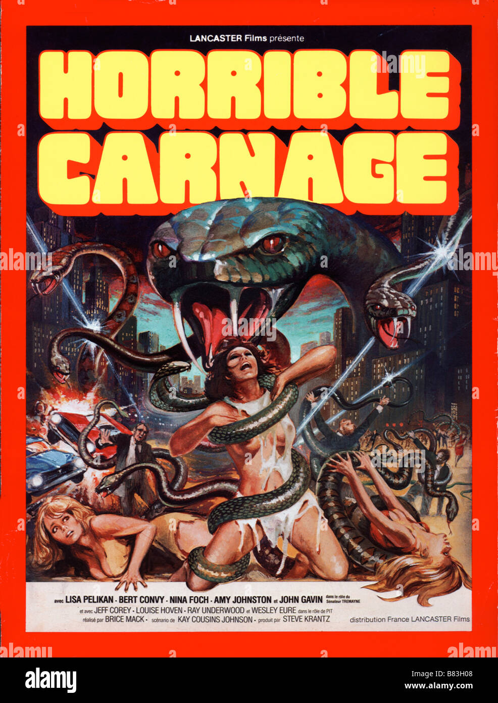 Jennifer horrible carnage (1978) États-Unis affiche, Directeur de l'affiche : Brice Mack Banque D'Images